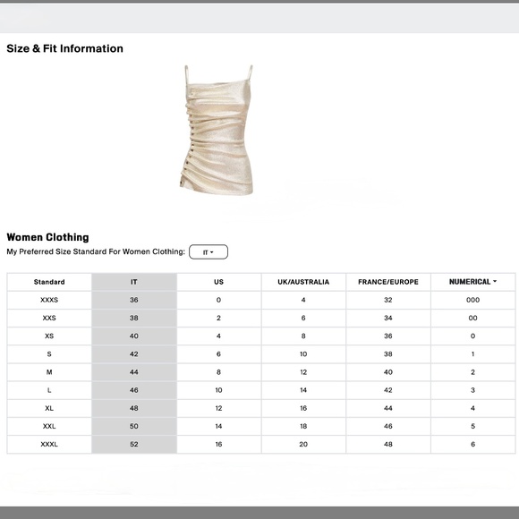 Paco Rabanne Ruched Metallic Gold Stretch Lurex Jersey Top NEW - Picture 3 of 6